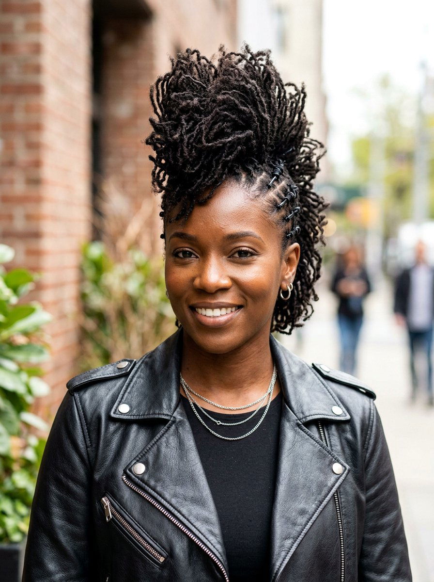 Sisterlocks Mohawk - 20 sisterlocks hairstyle ideas - 20 sisterlocks hairstyle ideas