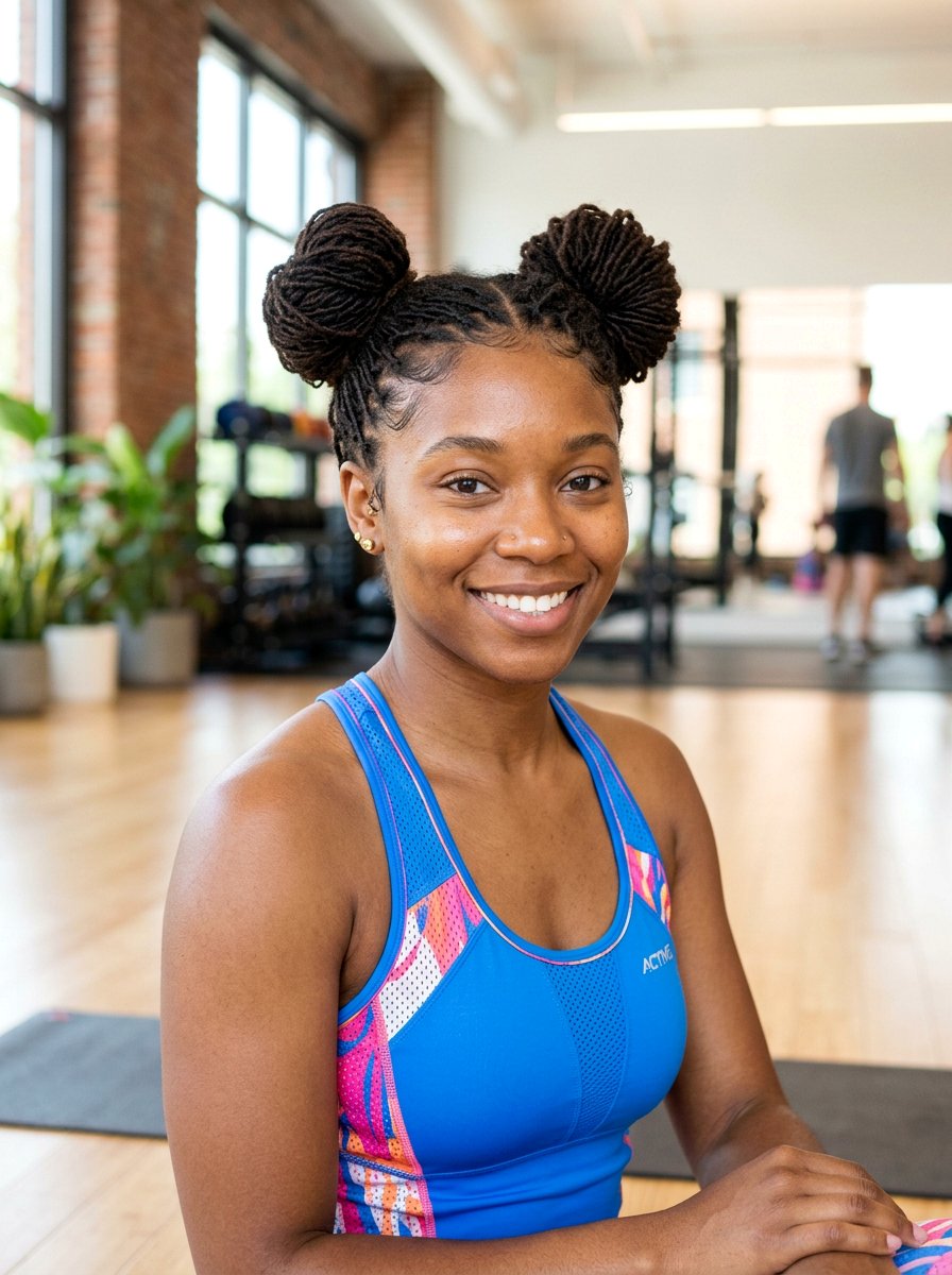 Sisterlocks Space Buns - 20 sisterlocks hairstyle ideas - 20 sisterlocks hairstyle ideas