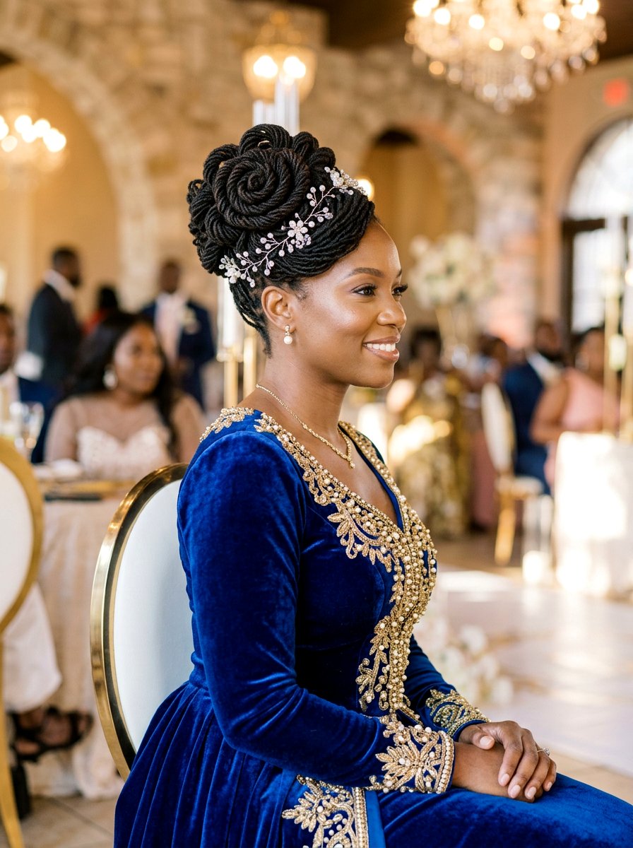 Sisterlocks Updo - 20 prom loc styles for women - 20 prom loc styles for women