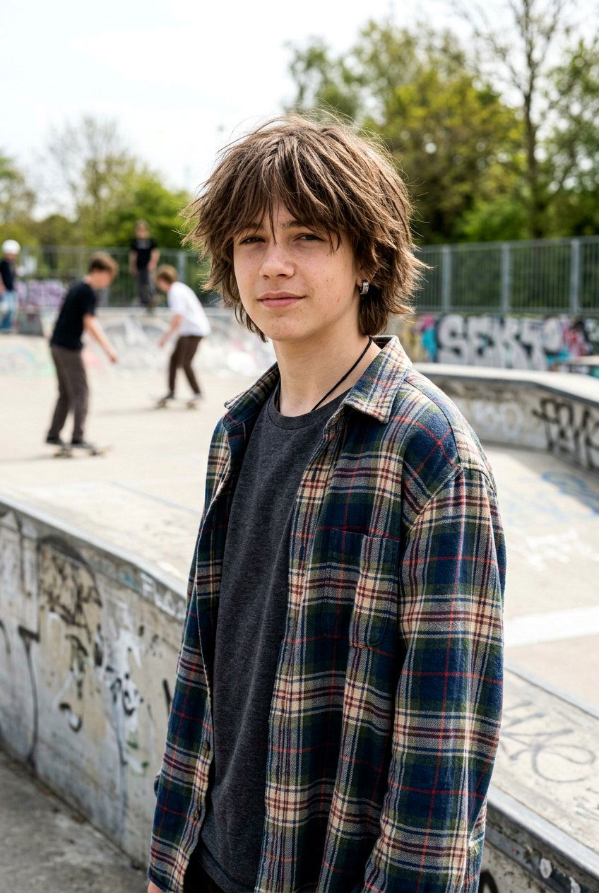 Skater Hair - 20 long haircut for boys with straight hair - 20 long haircut for boys with straight hair