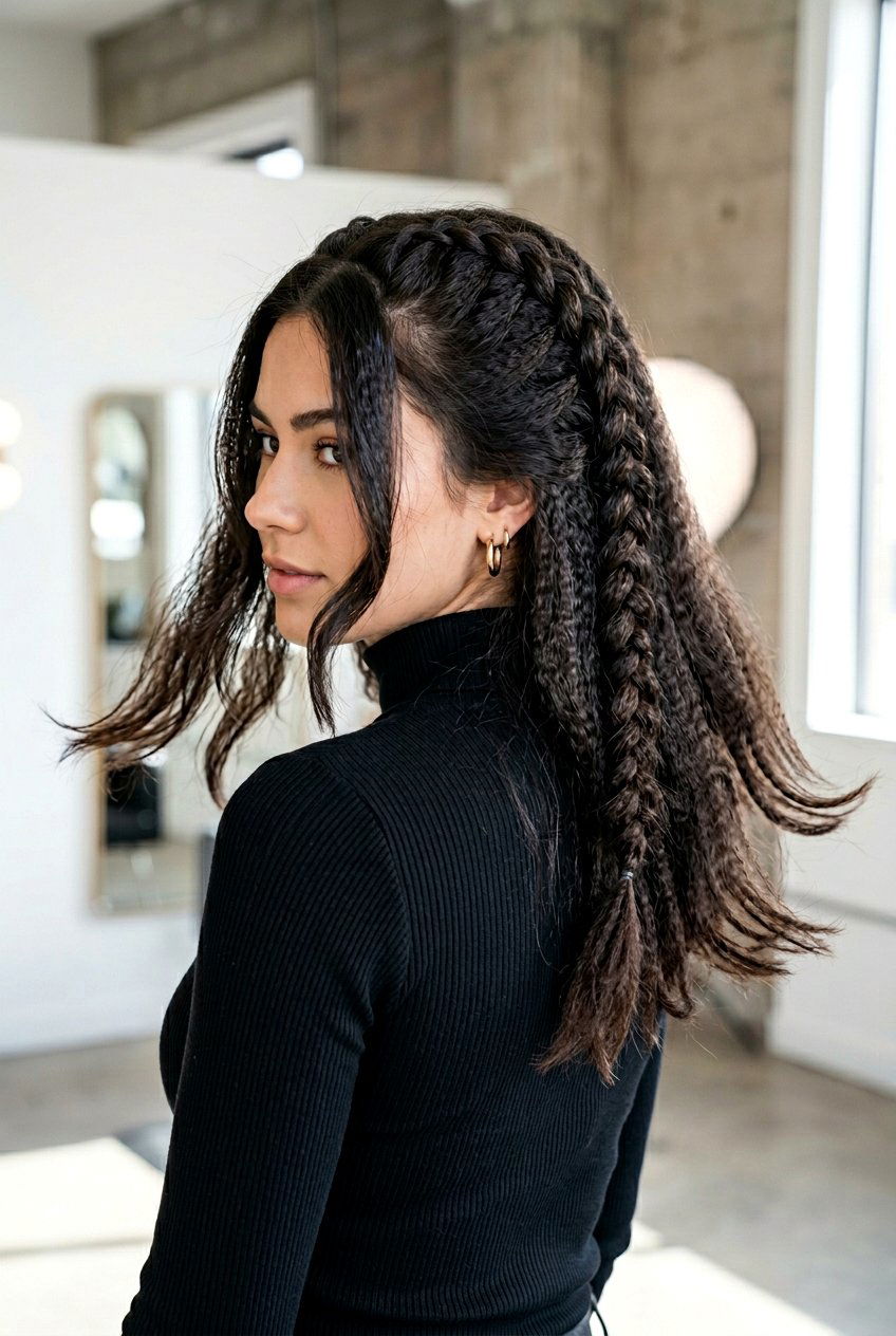 Skeleton Braid Crimps - 20 overnight braid curls for medium hair - 20 overnight braid curls for medium hair