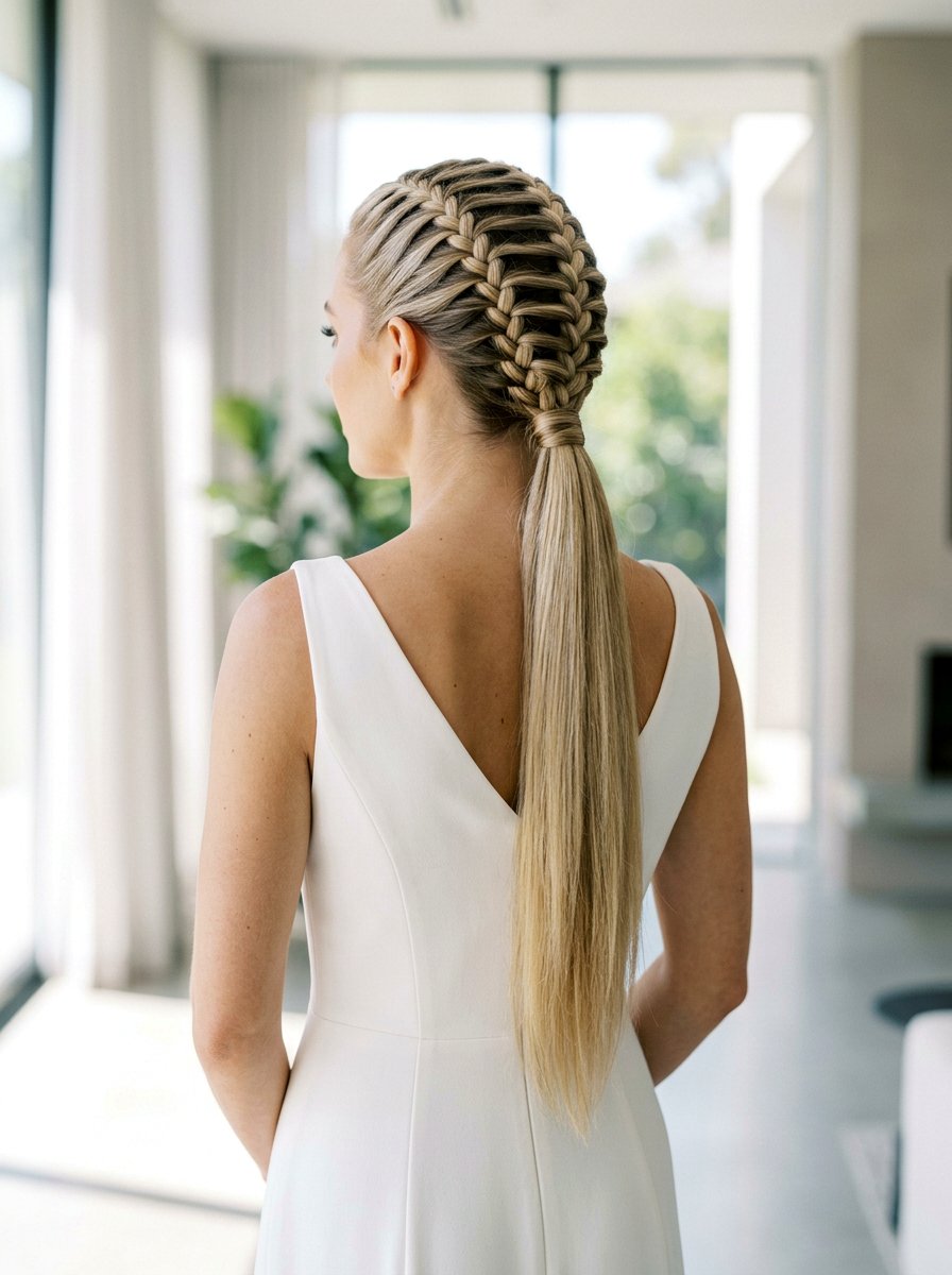 Skeleton Braid Ponytail Hairstyle - 20 prom hairstyles for braids - 20 prom hairstyles for braids