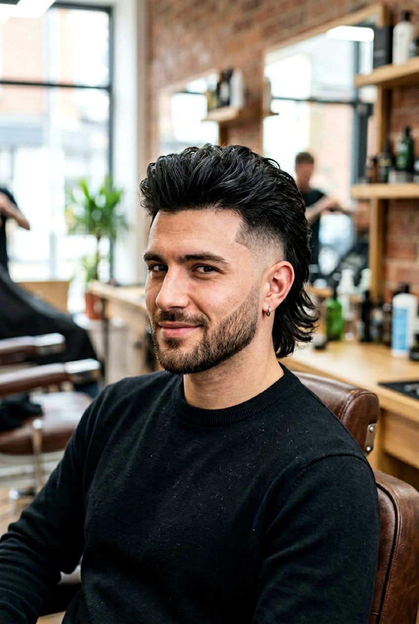 Skin Burst Fade Mullet - 20 burst fade with mullet men - 20 burst fade with mullet men