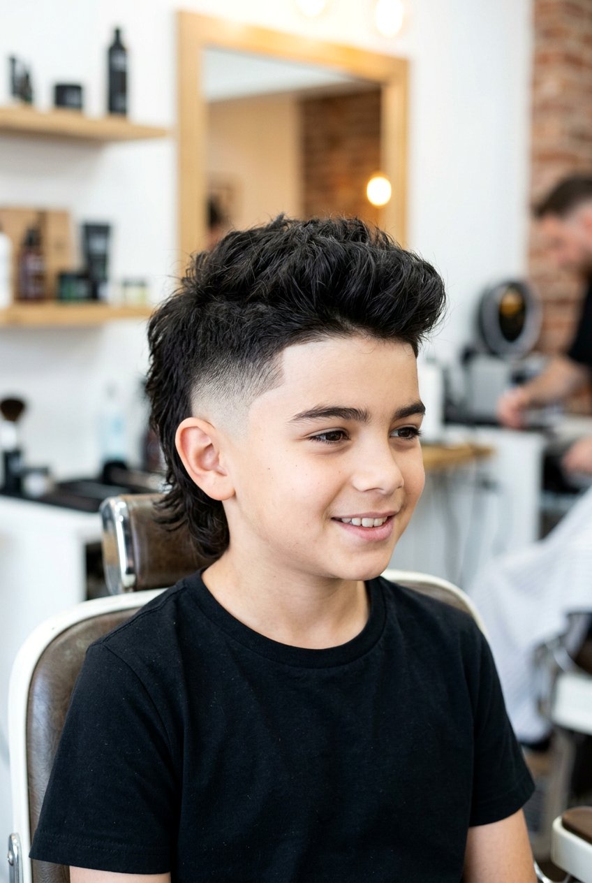 Skin Fade Burst Mullet - 20 burst fade mullet for boys - 20 burst fade mullet for boys