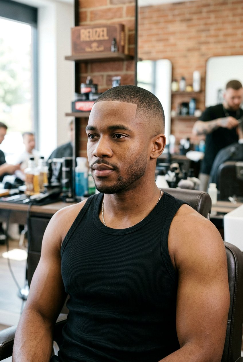 Skin Fade Buzz Cut - 20 mens haircut for round face - 20 men’s haircut for round face