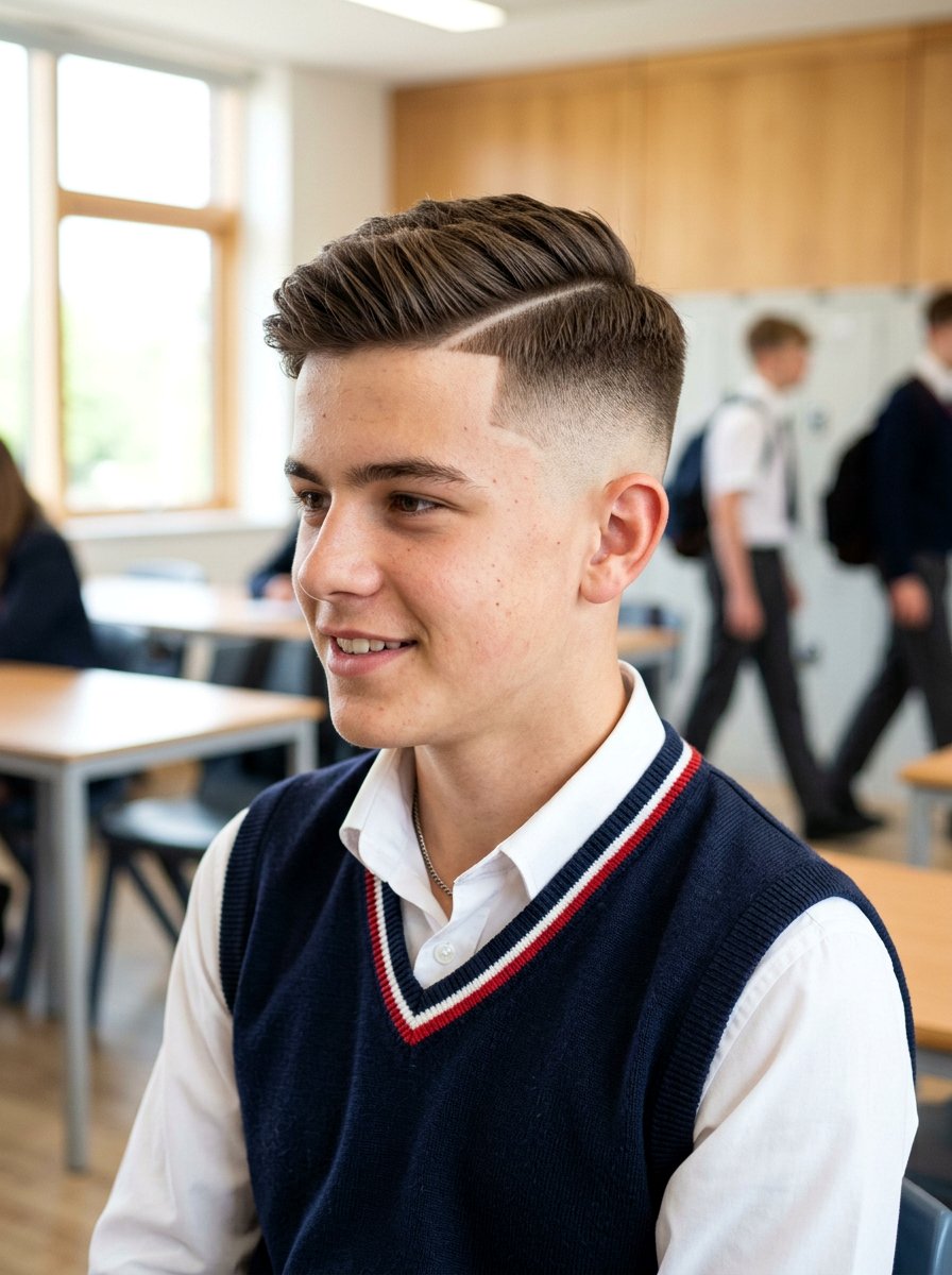 Skin Fade Hard Part - 20 school haircut for teenage boys with fade - 20 school haircut for teenage boys with fade