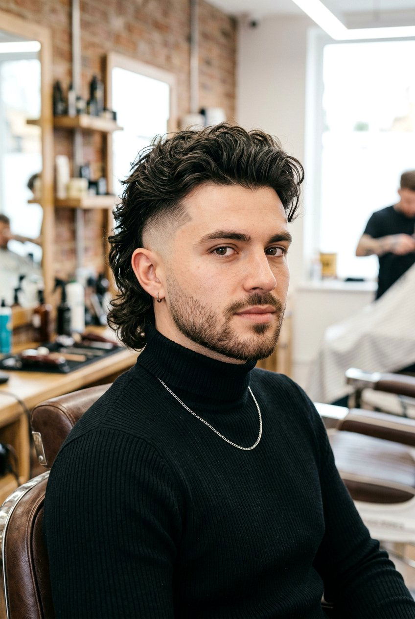 Skin Fade Mullet - 20 modern mullet for wavy hair men - 20 modern mullet for wavy hair men