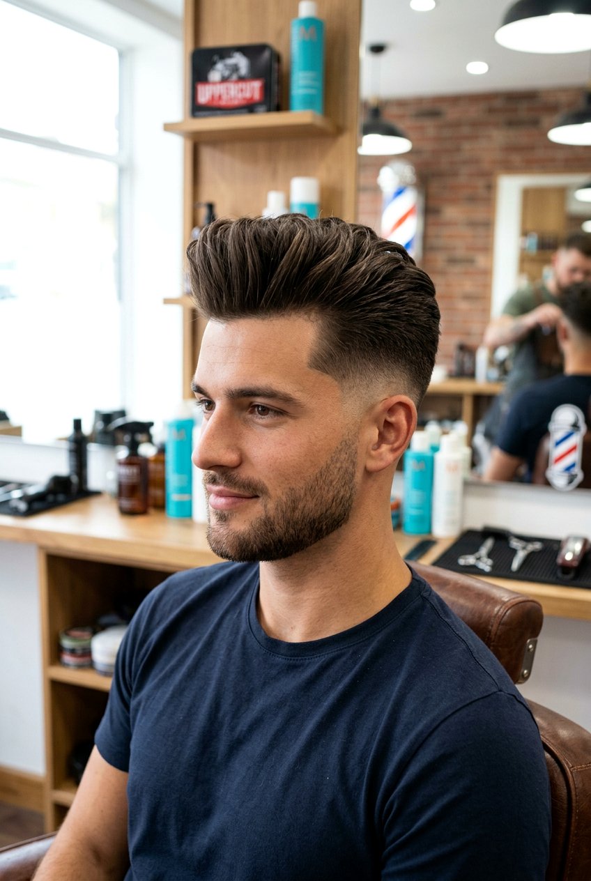 Skin Fade Quiff - 20 quiff haircut for men - 20 quiff haircut for men