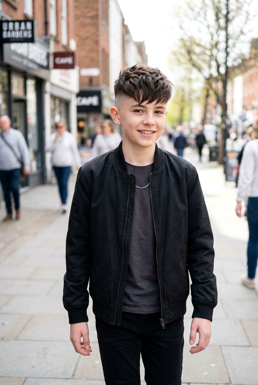 Skin Fade Textured Fringe - 20 boys haircut with textured fringe - 20 boys haircut with textured fringe