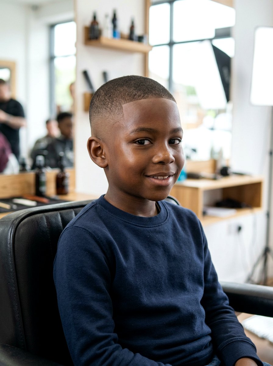 Skin Taper Fade with Buzz Cut - 20 taper fade for black boys - 20 taper fade for black boys