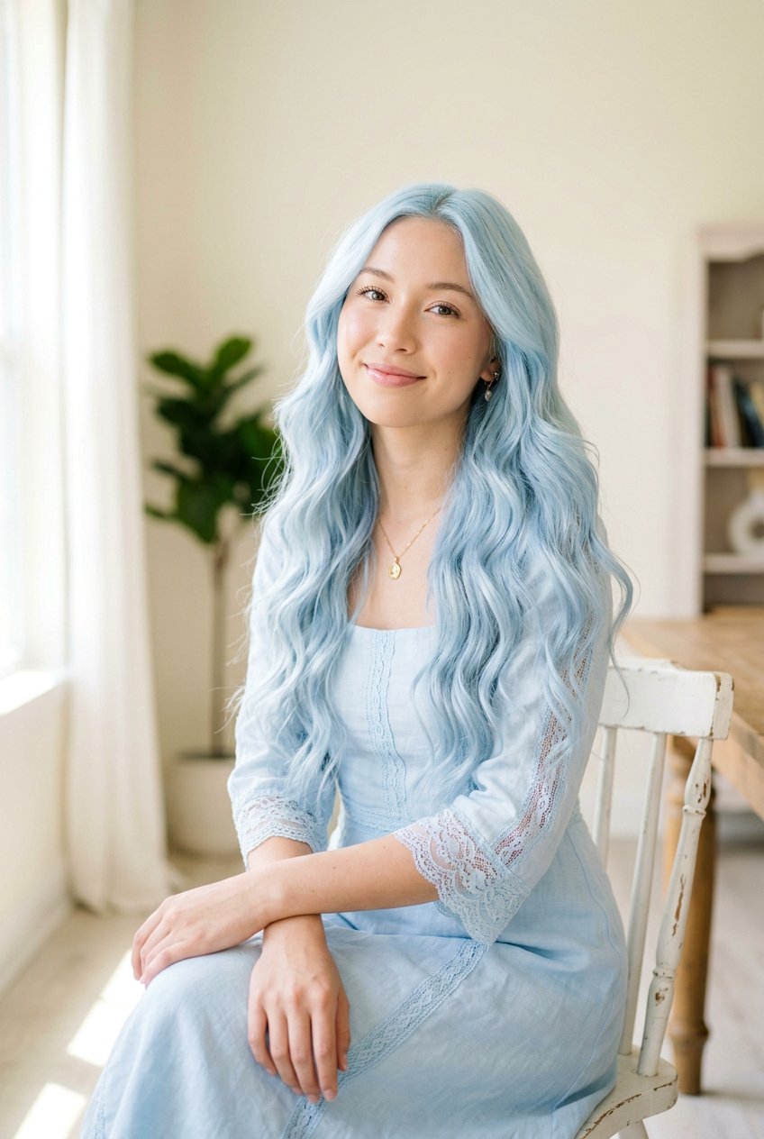 Sky Blue Pastel Hair Color - 20 ocean blue hair color - 20 ocean blue hair color