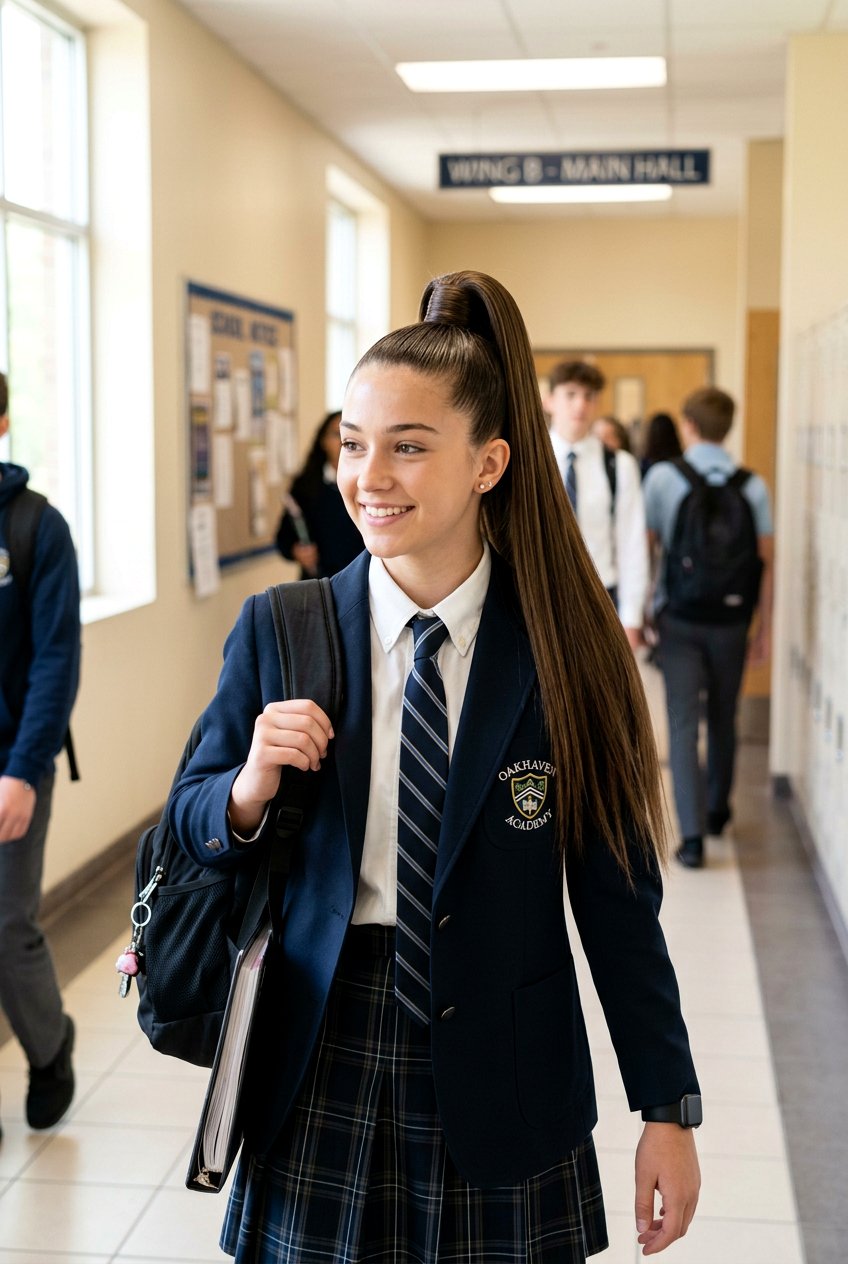 Sky high ponytail - 20 ponytail hairstyles for school - 20 ponytail hairstyles for school