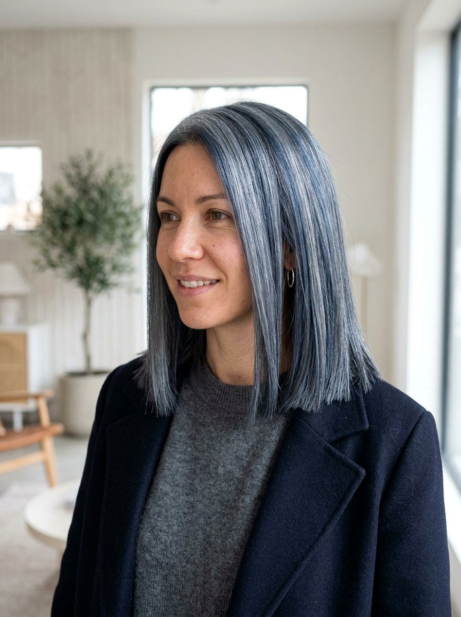 Slate Gray Hair Color - 20 trendy hair color for women 2026 - 20 trendy hair color for women 2026