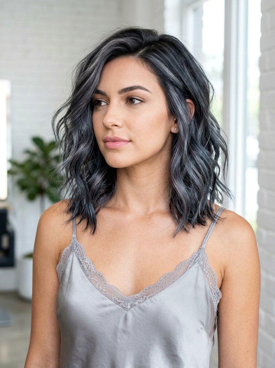 Slate gray lowlights - 20 salt and pepper lowlights - 20 salt and pepper lowlights