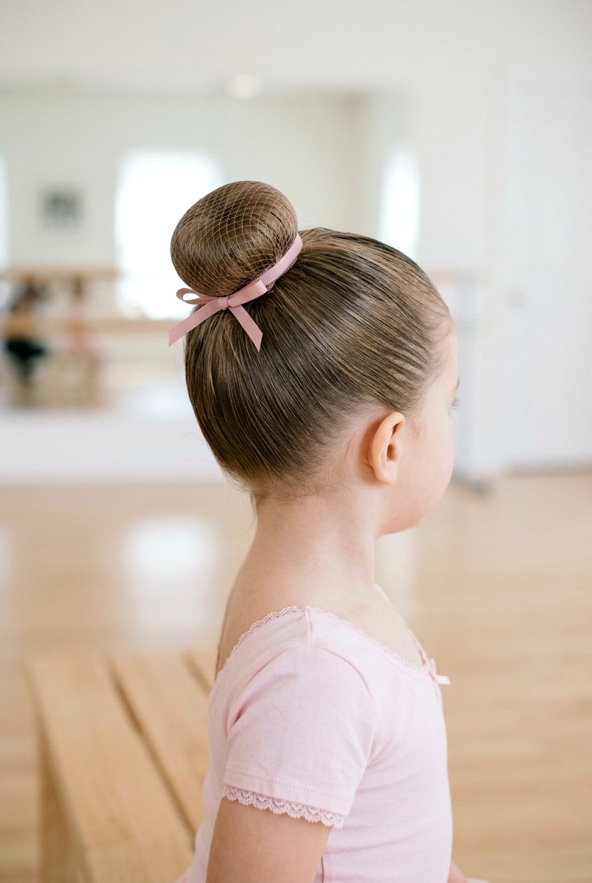 Sleek Ballerina Bun - 20 toddler girl hairstyles - 20 toddler girl hairstyles