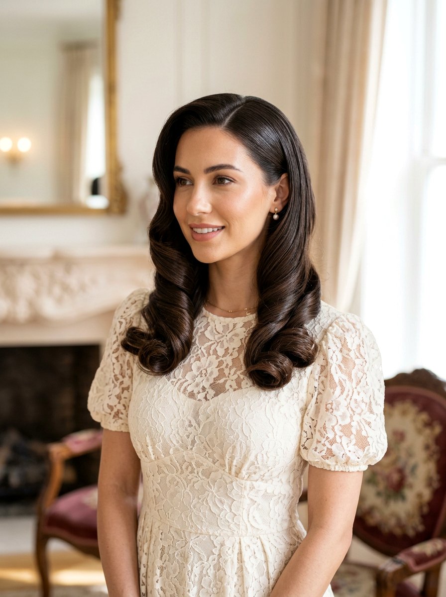 Sleek Barrel Curls - 20 sleek hairstyle for prom night - 20 sleek hairstyle for prom night