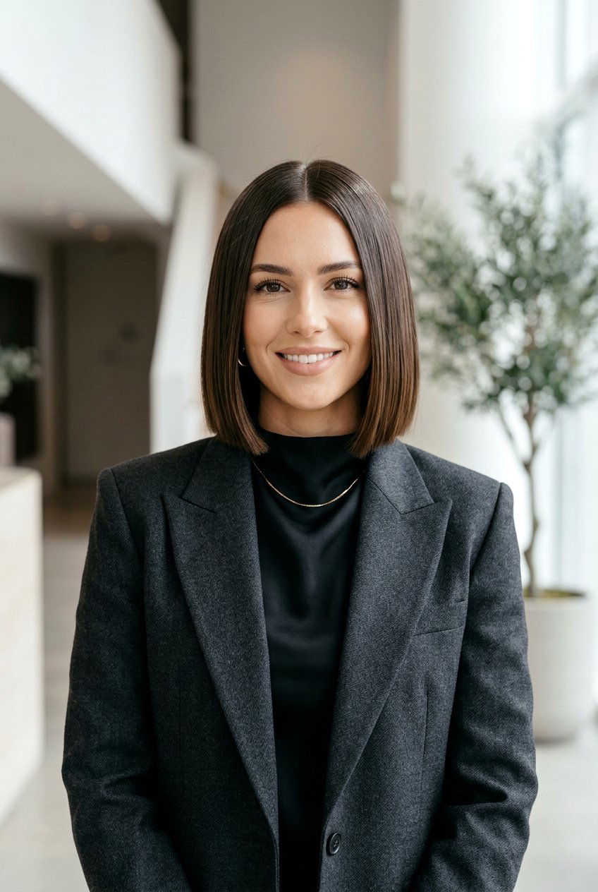 Sleek Blunt Bob For Office - 20 elegant work bob haircut - 20 elegant work bob haircut