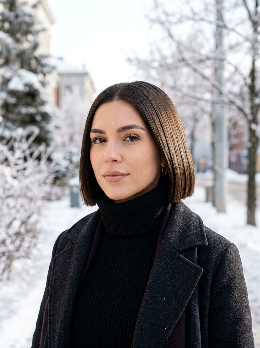 Sleek Blunt Bob Shoulder Length Hair - 20 sleek hairstyle for shoulder length hair - 20 sleek hairstyle for shoulder length hair