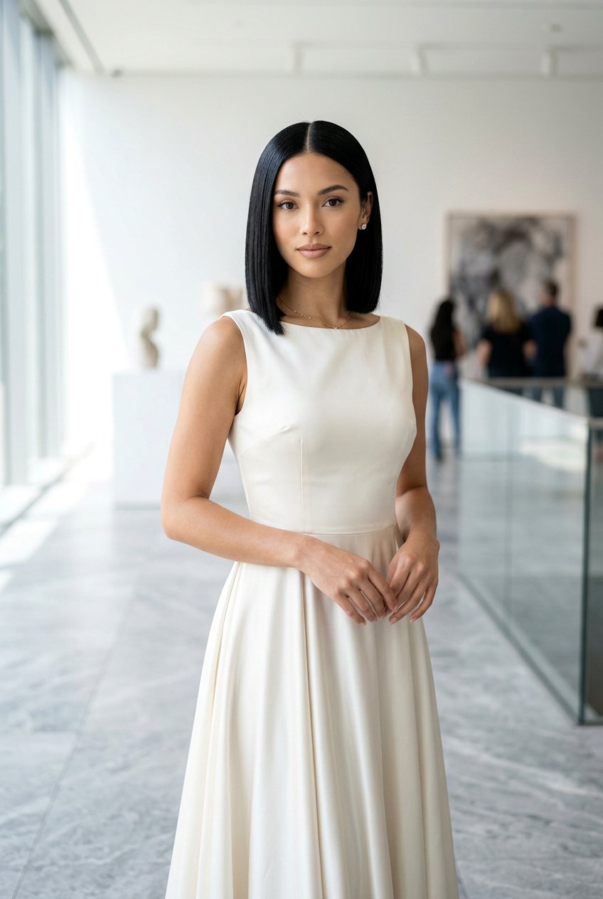 Sleek Bob - 20 prom hairstyles for women over 18 - 20 prom hairstyles for women over 18