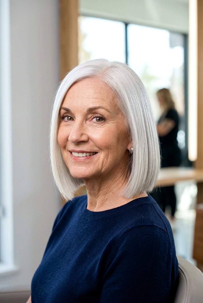 Sleek Bob Haircut - 20 classy bob haircuts for older women - 20 classy bob haircuts for older women