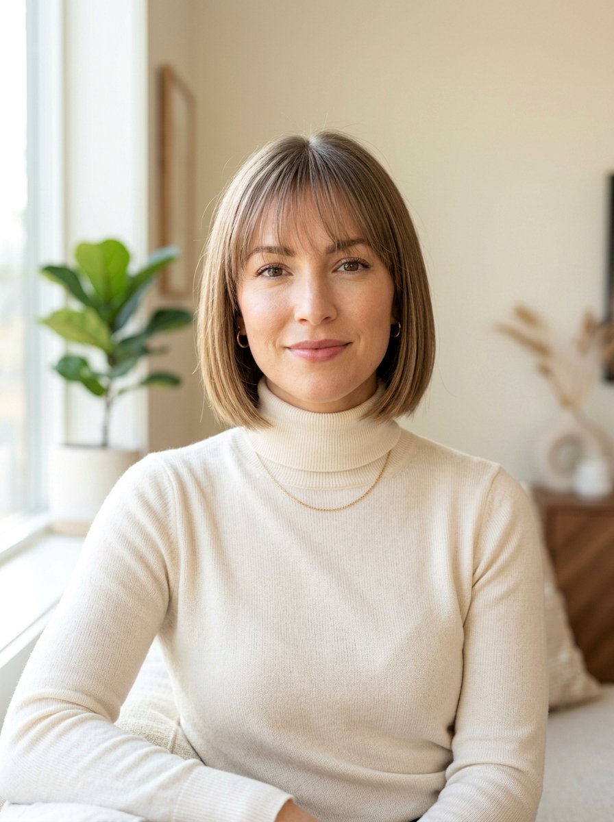 Sleek Bob With Wispy Bangs For Fine Hair - 20 sleek straight bob with bangs - 20 sleek straight bob with bangs