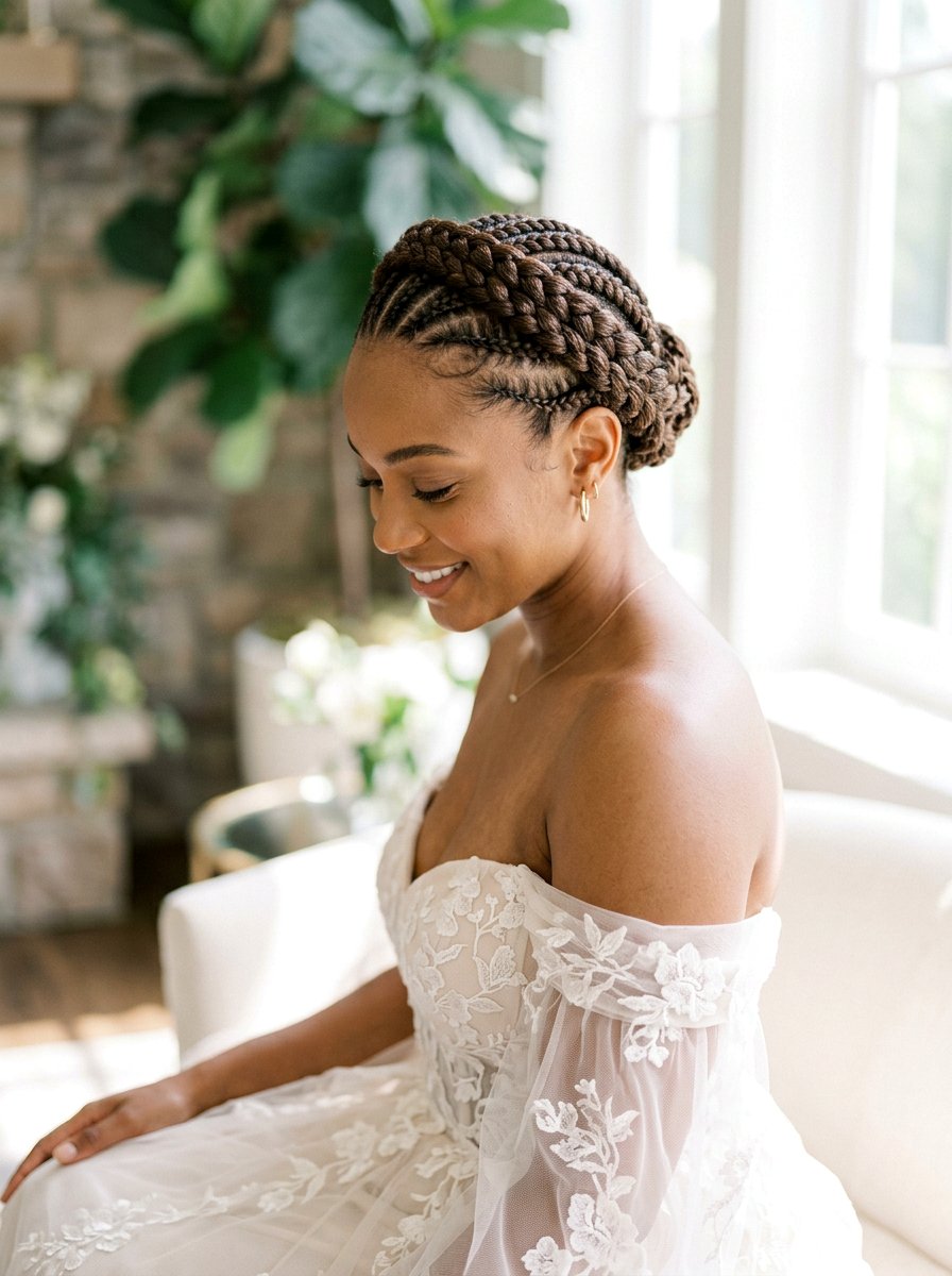 Sleek Braided Crown - 20 sleek hairstyle for prom night - 20 sleek hairstyle for prom night