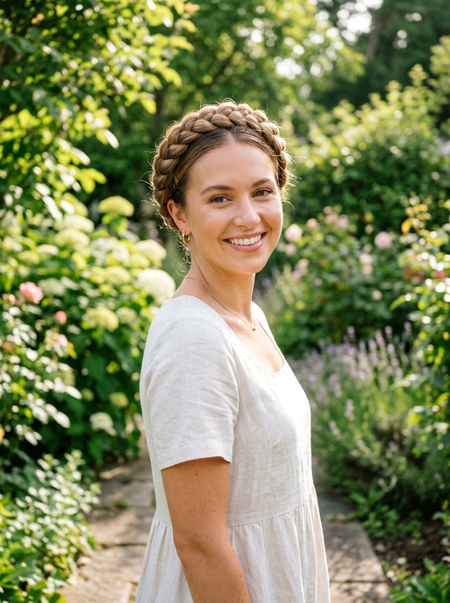 Sleek Braided Crown Shoulder Length - 20 sleek hairstyle for shoulder length hair - 20 sleek hairstyle for shoulder length hair