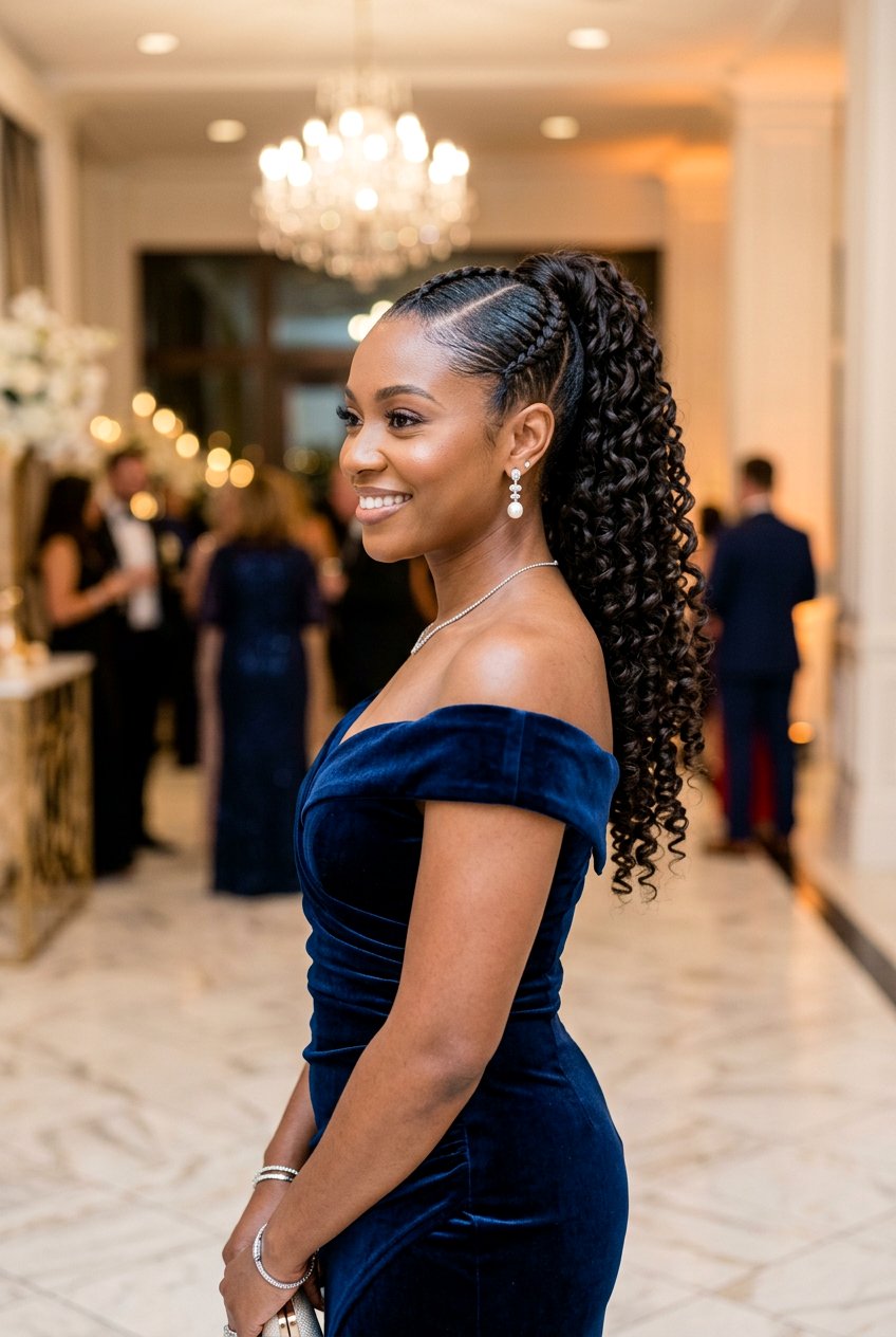 20 Stunning Braided Ponytail With Curls Ideas to Rock Now