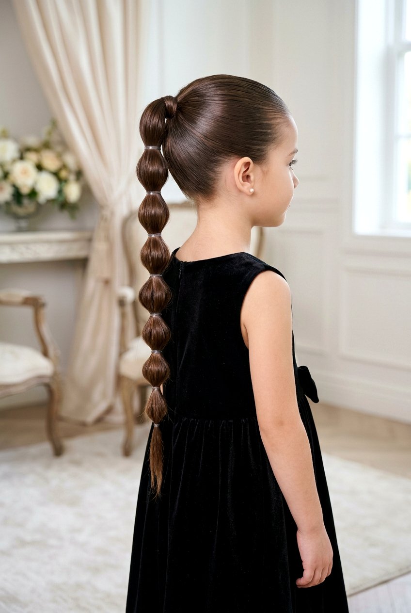 20 Adorable Bubble Braid for Little Girls Hairstyle Ideas