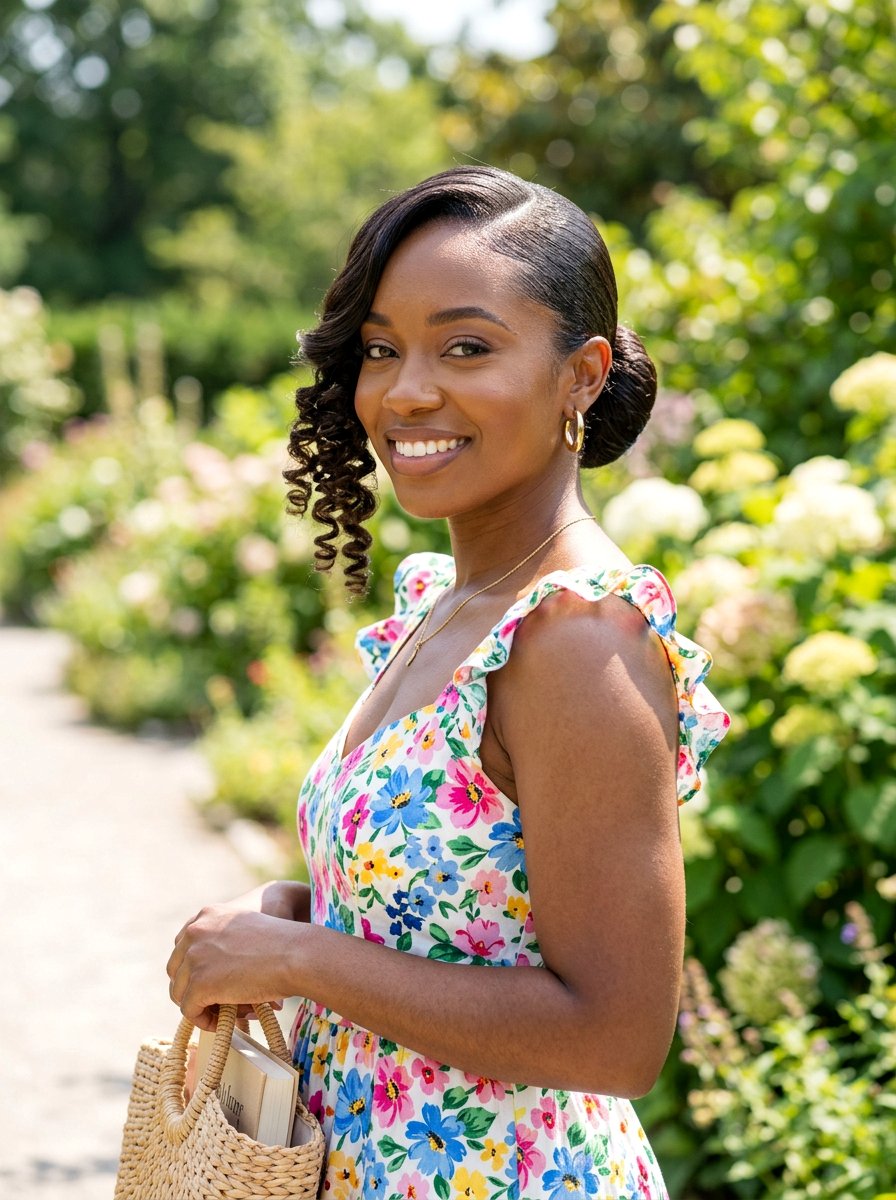 Sleek Bun Curly Swoop - 20 sleek natural hair bun with swoop - 20 sleek natural hair bun with swoop