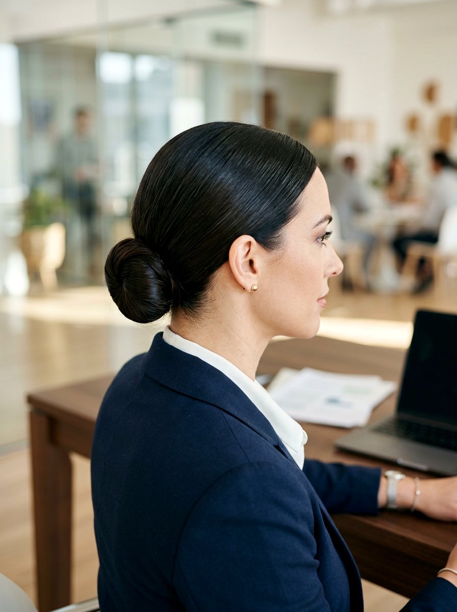 Sleek Bun For Straight Hair - 20 straight hairstyle ideas for women - 20 straight hairstyle ideas for women