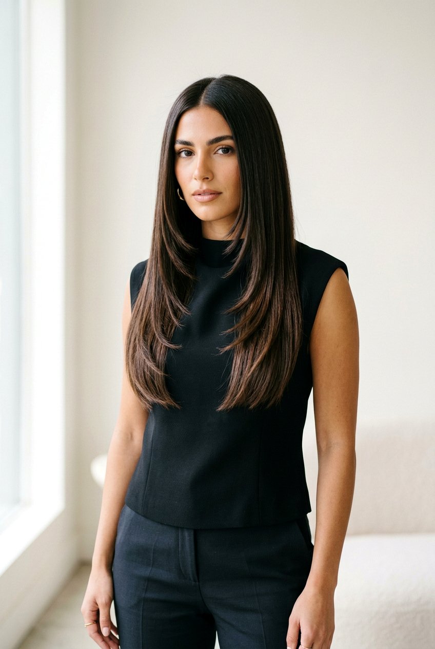 Sleek Butterfly Haircut - 20 butterfly haircut for thick straight hair - 20 butterfly haircut for thick straight hair