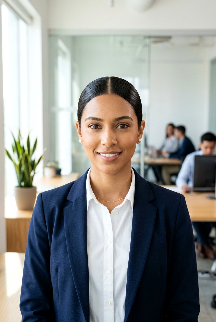 Sleek Center Part Low Bun For Office - 20 neat low bun for office - 20 neat low bun for office