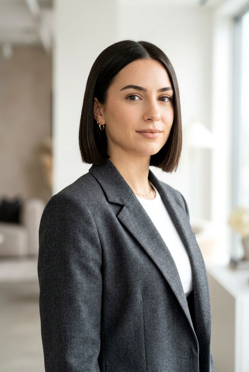 Sleek Chin Length Blunt Bob - 20 sleek chin length bob - 20 sleek chin length bob