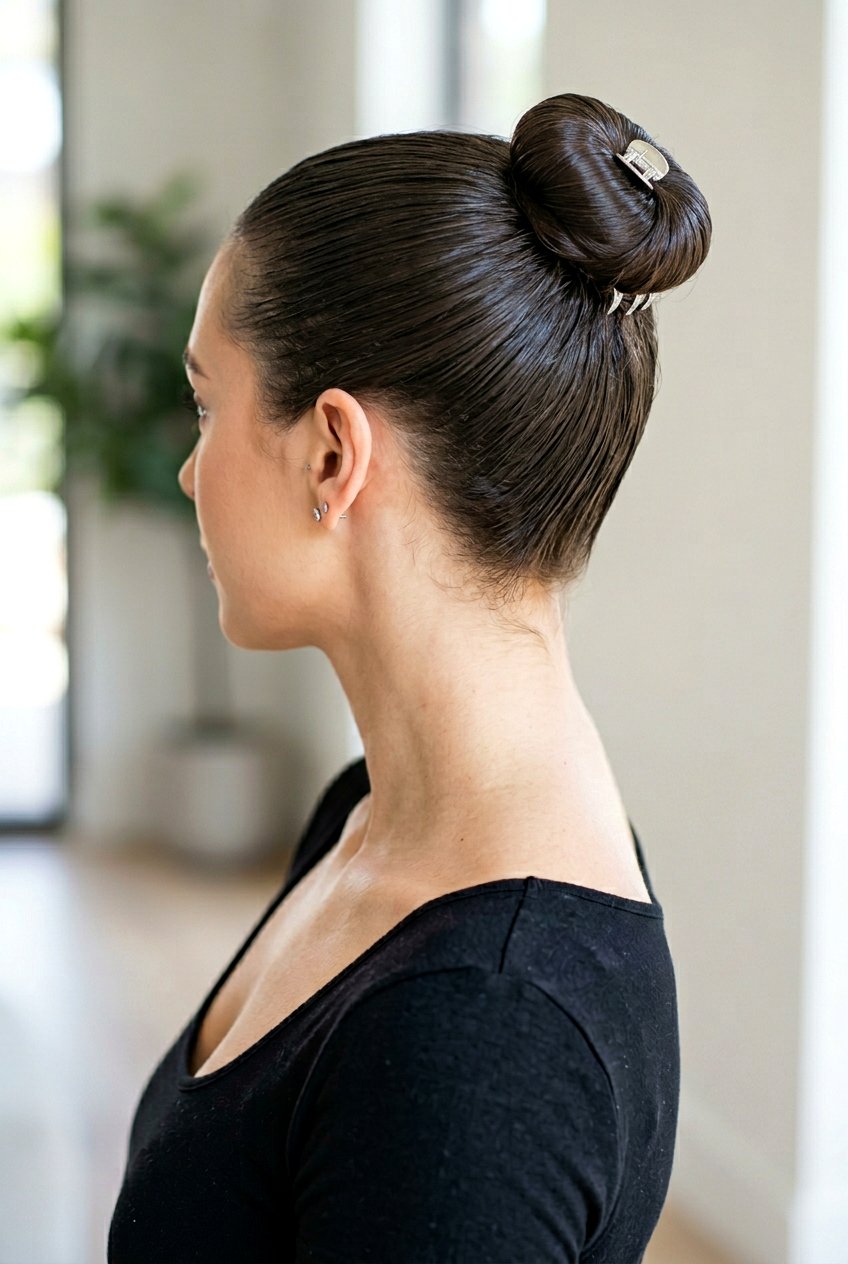 Sleek Claw Clip Ballerina Bun - 20 sleek claw clip bun - 20 sleek claw clip bun