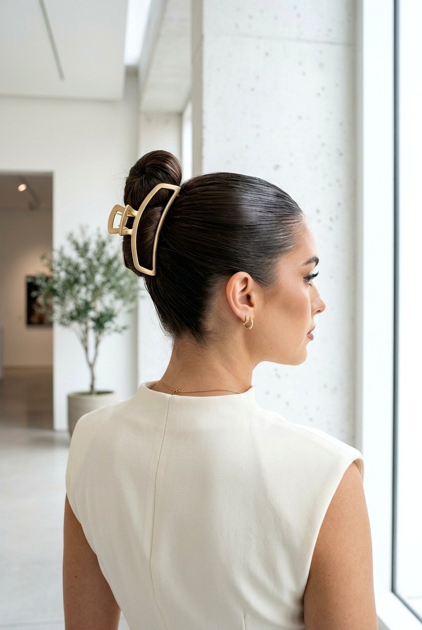 Sleek Claw Clip Top Knot Bun - 20 sleek claw clip bun - 20 sleek claw clip bun