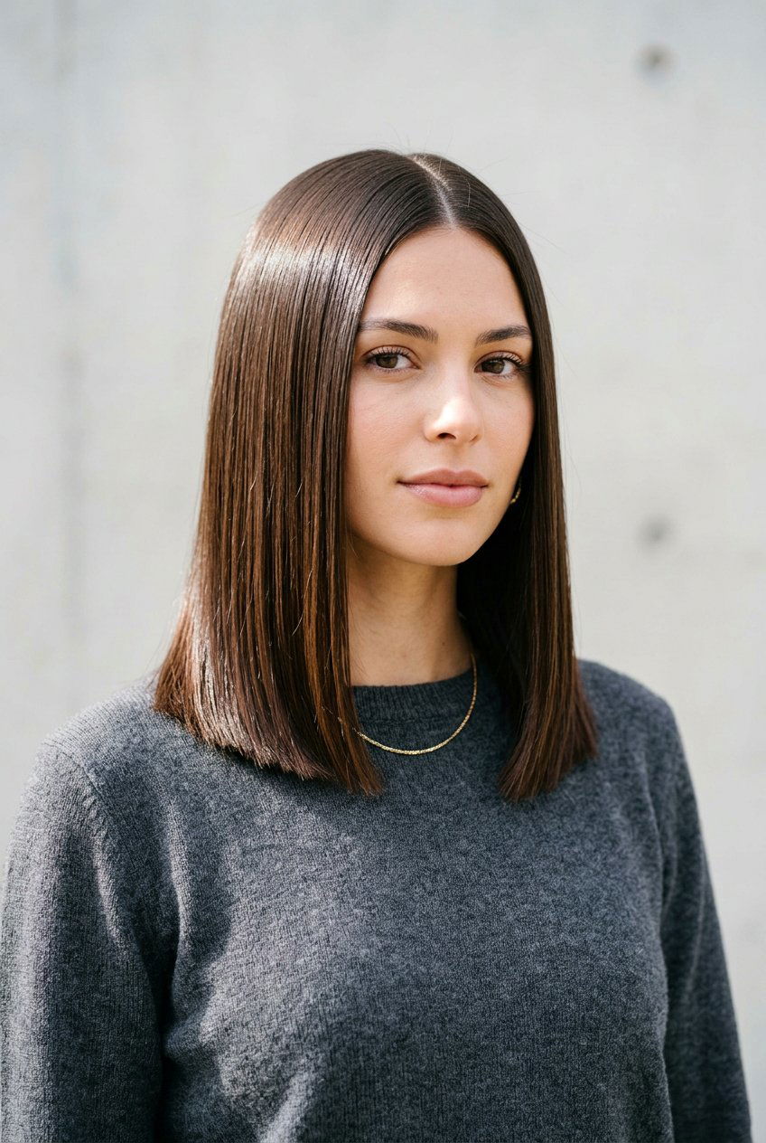 Sleek Collarbone Length Haircut - 20 collarbone length haircuts - 20 collarbone length haircuts