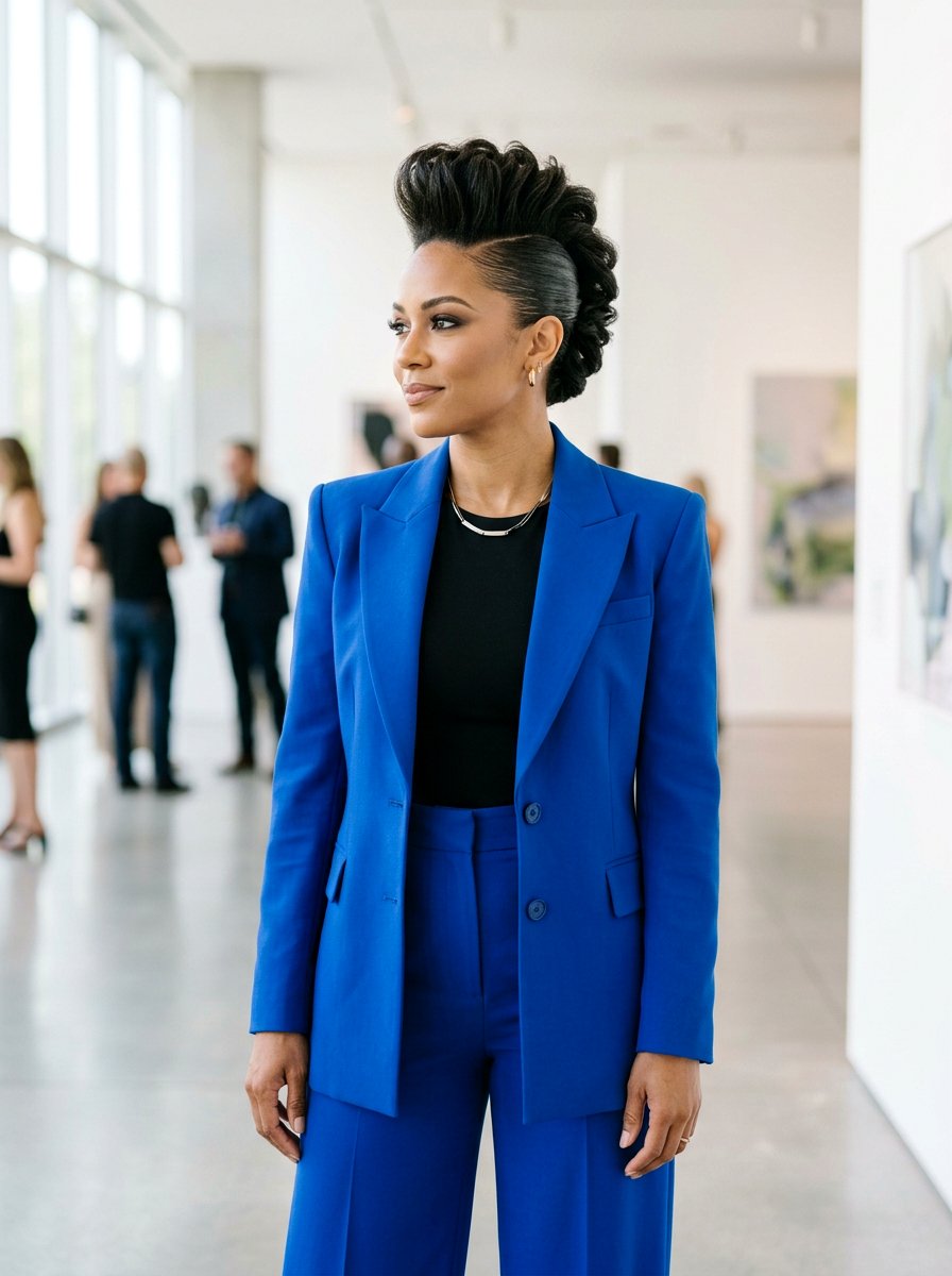 Sleek Faux Hawk - 20 sleek hairstyle for prom night - 20 sleek hairstyle for prom night