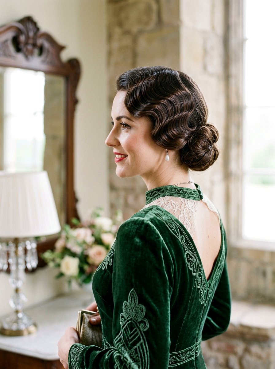 Sleek Finger Waves - 20 sleek hairstyle for birthday party - 20 sleek hairstyle for birthday party