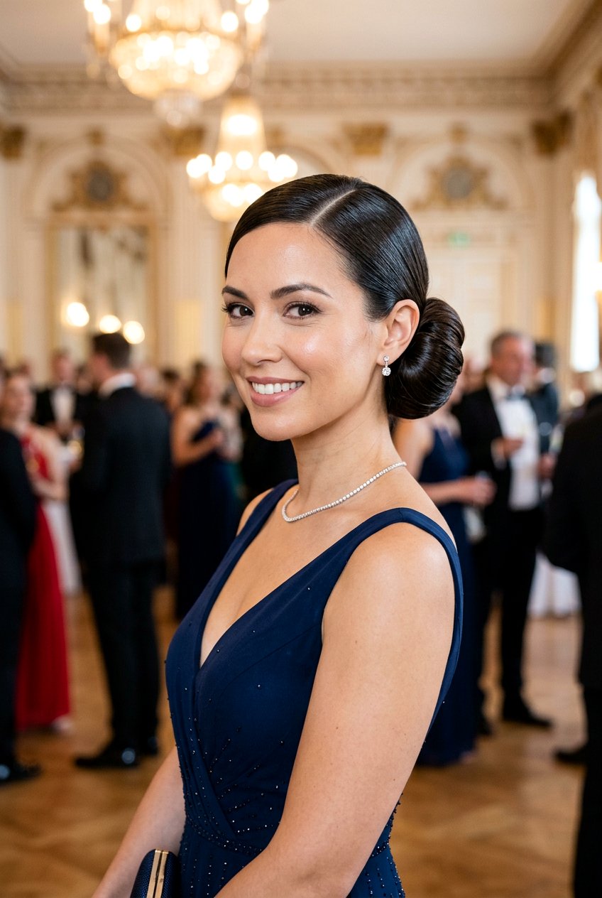 Sleek Formal Side Bun - 20 formal side bun hairstyles - 20 formal side bun hairstyles