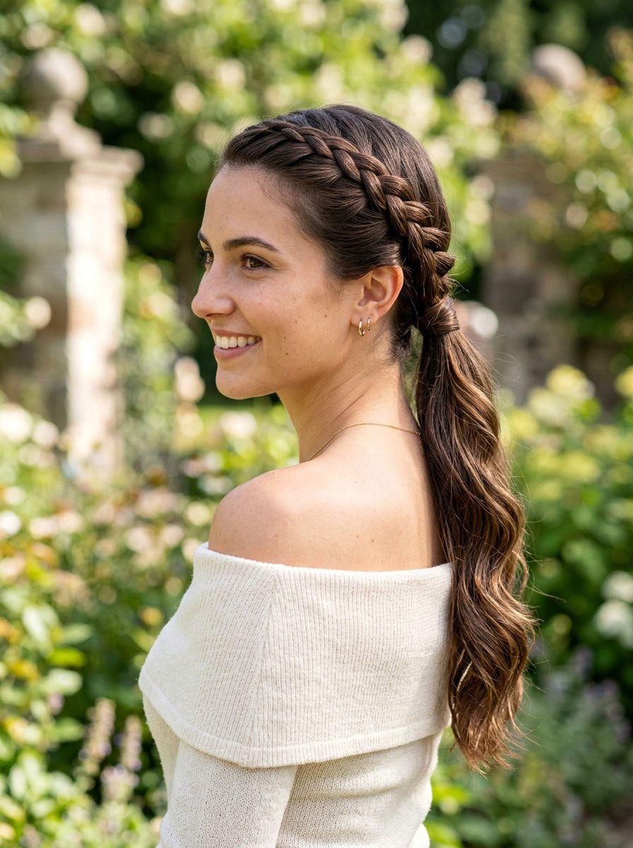 Sleek French Braid Side Ponytail - 20 sleek french braid ponytail - 20 sleek french braid ponytail