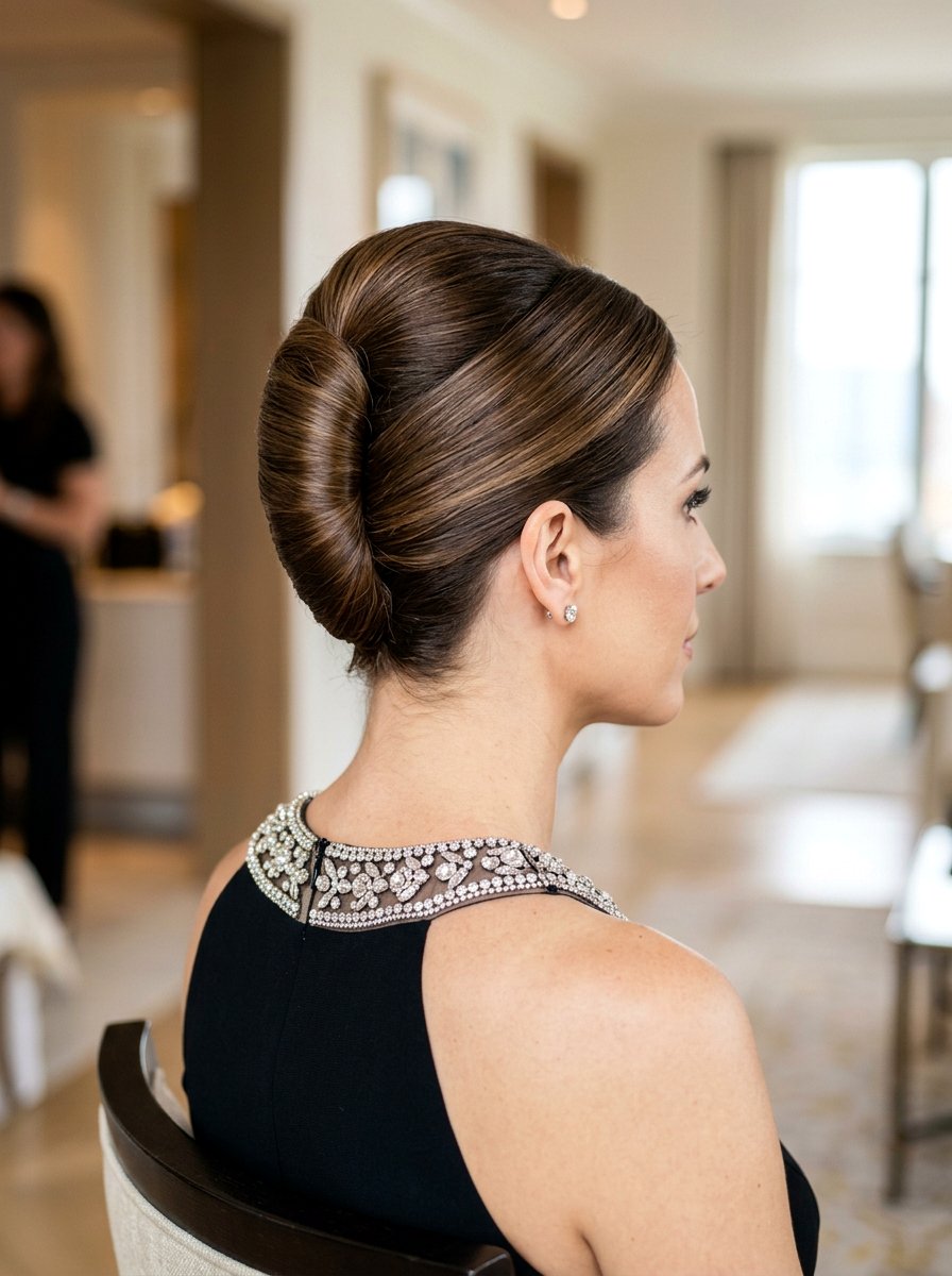 Sleek French Twist - 20 sleek hairstyle for prom night - 20 sleek hairstyle for prom night