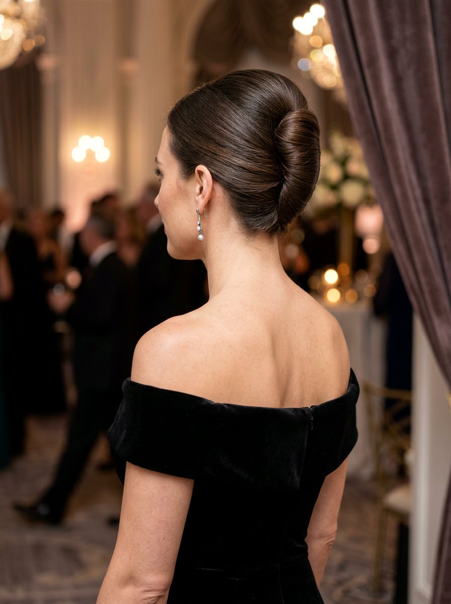 Sleek French Twist - 20 sleek hairstyle for wedding guest - 20 sleek hairstyle for wedding guest