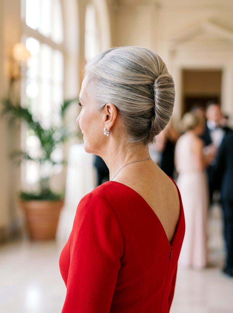 Sleek French Twist Updo For Older Women - 20 sleek hairstyle for mature women - 20 sleek hairstyle for mature women