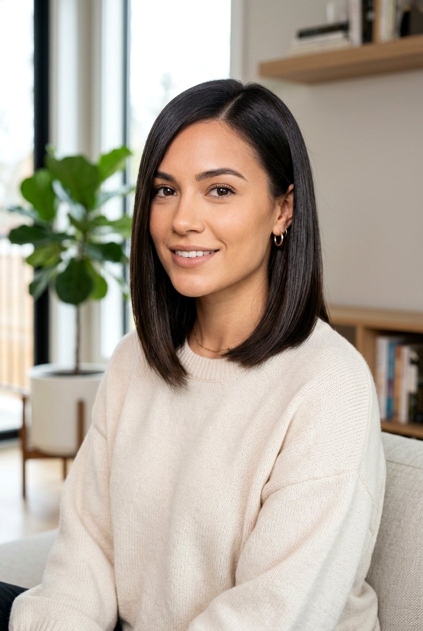 Sleek Glass Hair Bob For Square Face - 20 glass hair bob - 20 glass hair bob