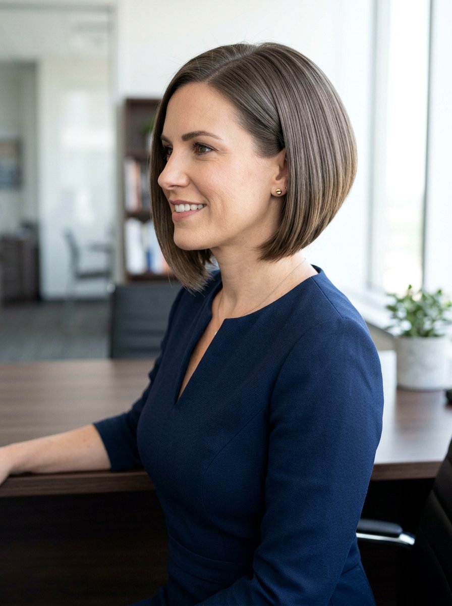 Sleek Graduated Bob - 20 interview hairstyle with sleek bob - 20 interview hairstyle with sleek bob