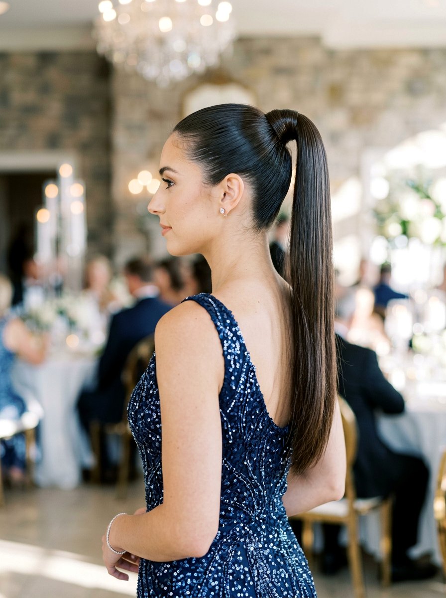 Sleek High Ponytail - 20 homecoming hairstyles with ponytail - 20 homecoming hairstyles with ponytail