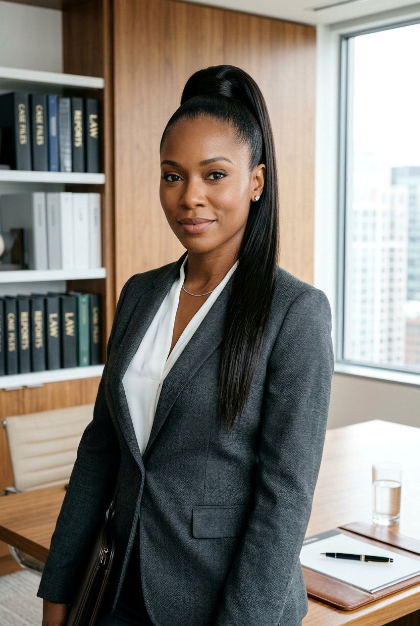 Sleek High Ponytail For Lawyers - 20 lawyer hairstyles for women - 20 lawyer hairstyles for women