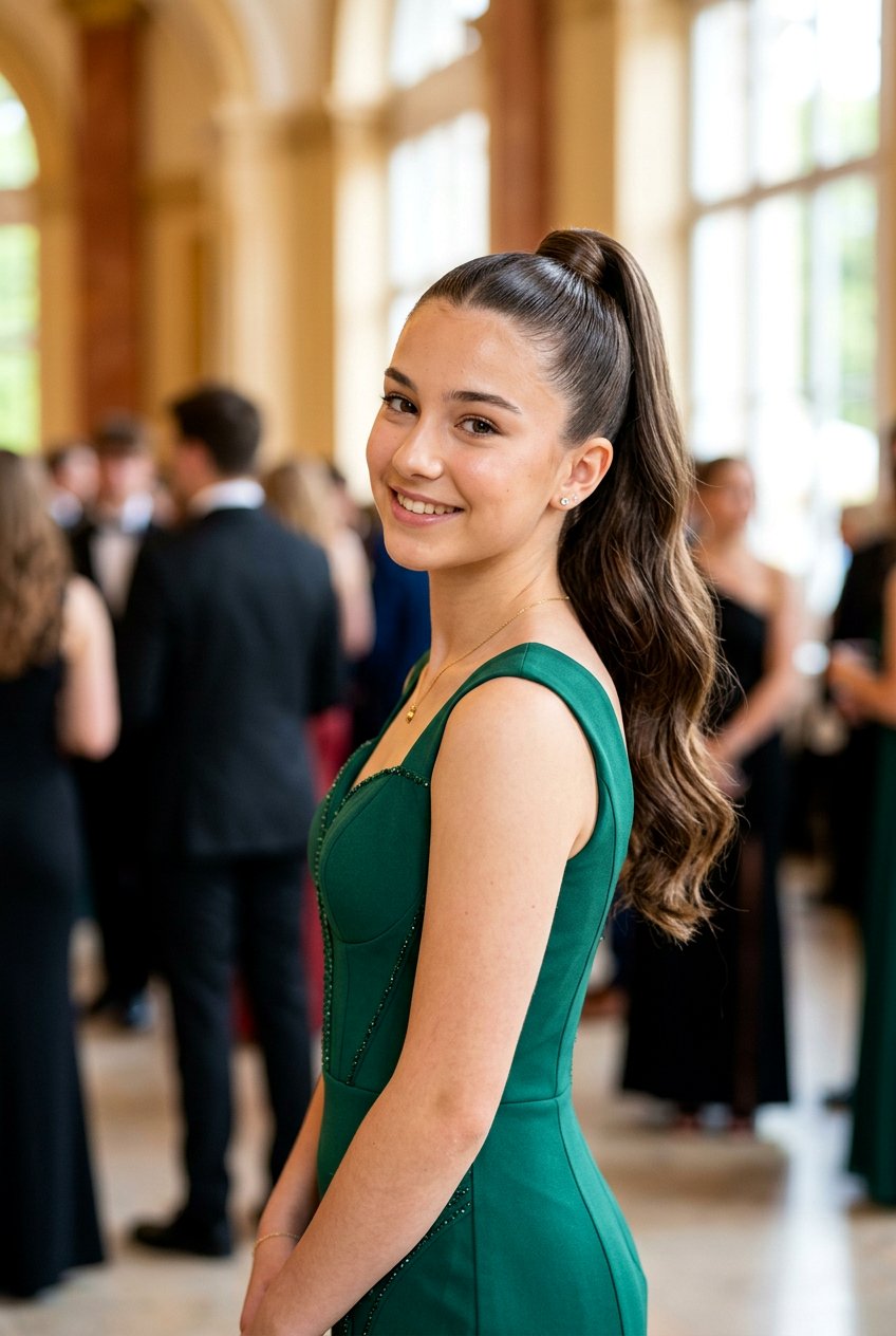 Sleek High Ponytail For Teens - 20 formal dance hairstyles for teens - 20 formal dance hairstyles for teens