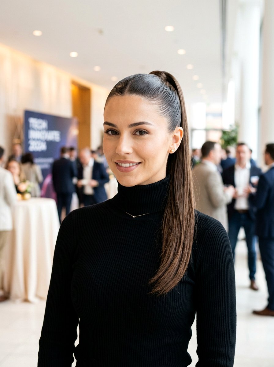 Sleek High Ponytail Meeting Hairstyle - 20 easy meeting hairstyle for women - 20 easy meeting hairstyle for women